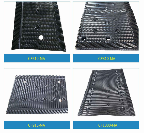 CF Series Cross-Fluted Cooling Tower Fill - MA Mechanical Assembly Glue-Free Film Packing (Available in 610mm / 810mm Heights)