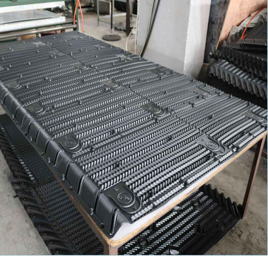 CF1300-EC & CF1300-CT Series High-Performance Industrial Cooling Tower Fill - 1300mm Extra-Height Crossflow Film Packing